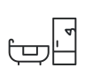Separate Tub and Shower icon